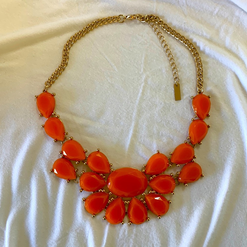 Chunky orange necklace